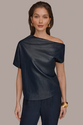 Donna Karan | ASYMMETRIC ANGLE HEM TOP