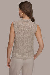 Donna Karan | METALLIC RUCHED SWEATER