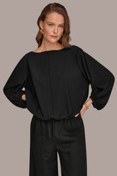 Donna Karan | THE MODERN TRAVEL BALLOON SLEEVE BLOUSE