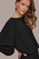 Donna Karan | THE MODERN TRAVEL BALLOON SLEEVE BLOUSE
