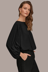 Donna Karan | THE MODERN TRAVEL BALLOON SLEEVE BLOUSE