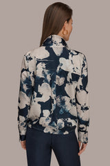 Donna Karan | DRAWSTRING HEM BLOUSE