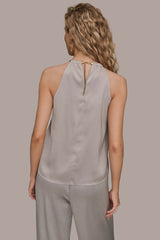 Donna Karan | TWIST HALTERNECK BLOUSE