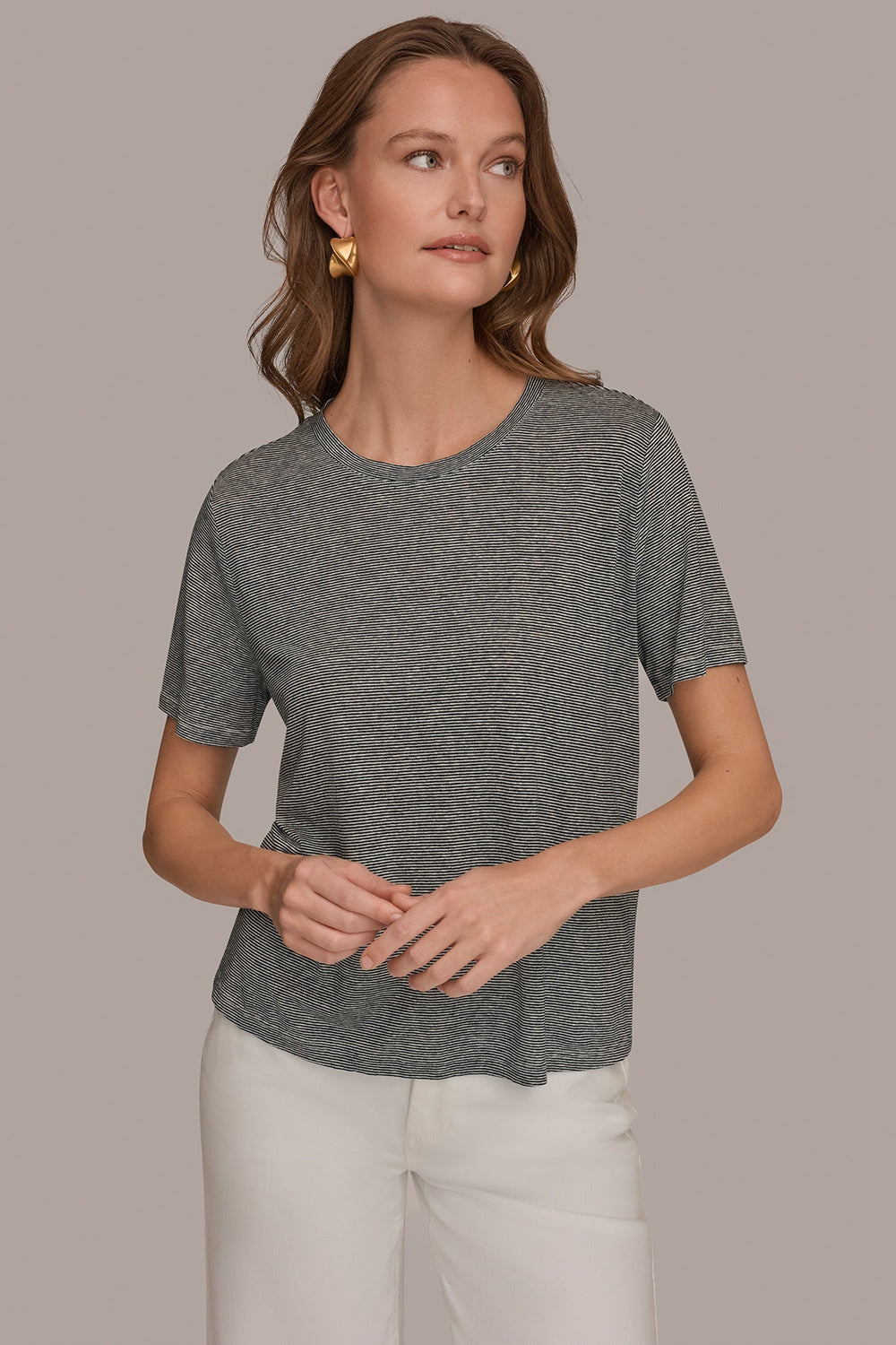Donna Karan | SHORT SLEEVE TEE