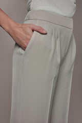 Donna Karan | MID-RISE PLEATED WIDE-LEG SUIT PANT