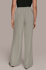 Donna Karan | EXTRA HIGH-RISE PLEATED WIDE-LEG PANT