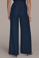 Donna Karan | MID-RISE PLEATED WIDE-LEG SUIT PANT