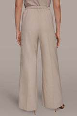 Donna Karan | MID-RISE PLEATED WIDE-LEG SUIT PANT