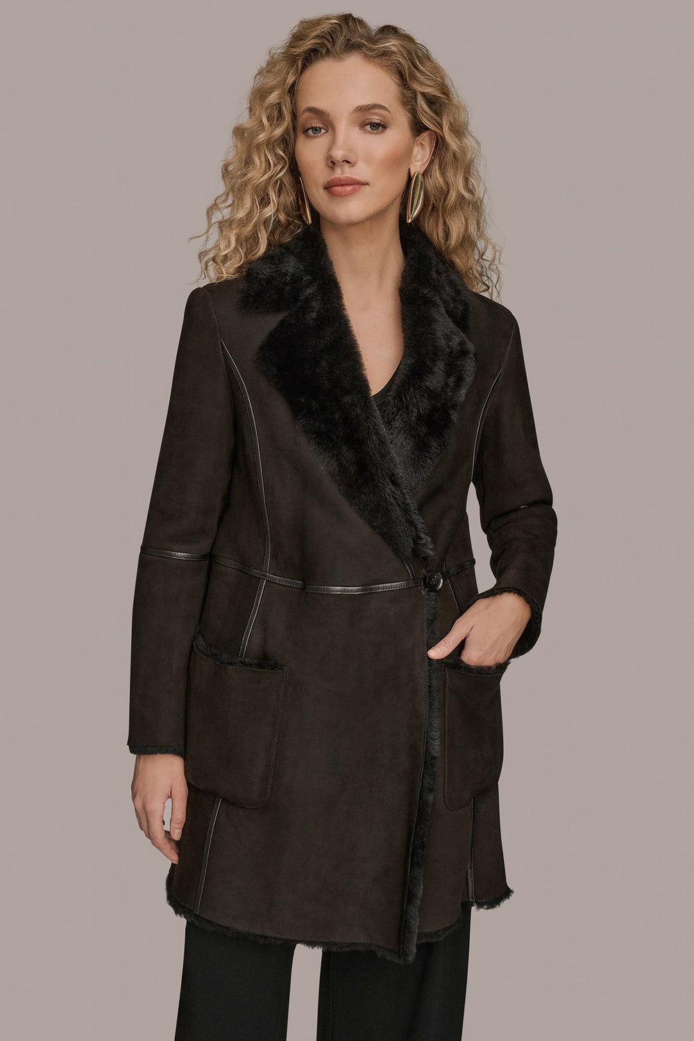 Donna Karan | SHEARLING COAT