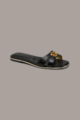 Donna Karan | HALO SQUARE-TOE SLIDE SANDAL