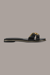 Donna Karan | HALO SQUARE-TOE SLIDE SANDAL