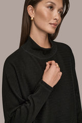 Donna Karan | MOCK-NECK TOP