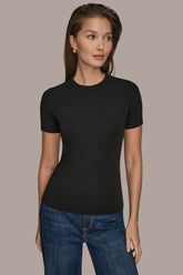 Donna Karan | SHORT SLEEVE CREW NECK TEE