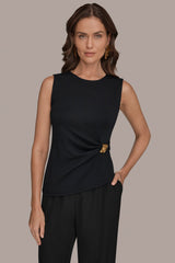 Donna Karan | ASYMMETRIC HEM BLOUSE