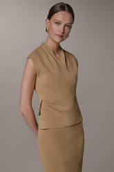 Donna Karan | V-NECK WRAP-EFFECT TOP