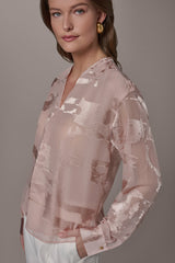 Donna Karan | ABSTRACT BURNOUT BLOUSE
