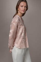 Donna Karan | ABSTRACT BURNOUT BLOUSE