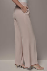 Donna Karan | MID-RISE PLEATED WIDE-LEG SUIT PANT
