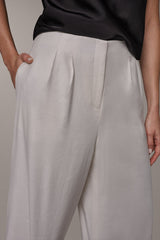 Donna Karan | EXTRA HIGH-RISE PLEATED WIDE-LEG PANT