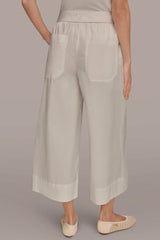 Donna Karan | CROPPED MID-RISE WIDE-LEG PANT