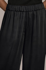 Donna Karan | SATIN MID-RISE RELAXED PANT