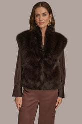 Donna Karan | FAUX FUR VEST