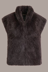 Donna Karan | FAUX FUR VEST