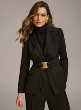 Donna Karan | BELTED BLAZER