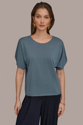 Donna Karan | SEQUIN SPLIT SLEEVE SWEATER