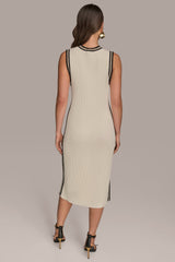 Donna Karan | MIDI SHEATH DRESS WITH CARDIGAN