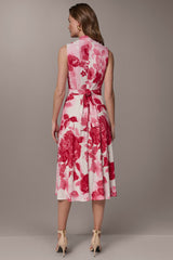 Donna Karan | FLORAL MIDI A-LINE DRESS