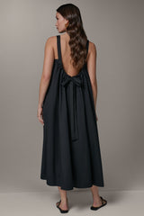 Donna Karan | SLEEVELESS MAXI TRAPEZE DRESS