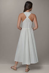 Donna Karan | SLEEVELESS MIDI HALTER DRESS