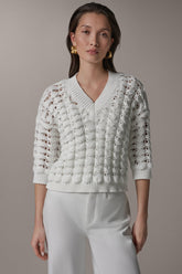 Donna Karan | 3/4 SLEEVE SWEATER