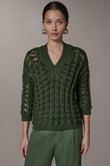 Donna Karan | 3/4 SLEEVE SWEATER