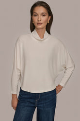 Donna Karan | MOCK-NECK TOP