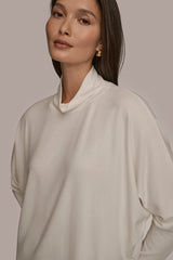 Donna Karan | MOCK-NECK TOP