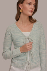 Donna Karan | TIE-FRONT CARDIGAN