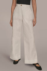 Donna Karan | HIGH-RISE PINTUCKED WIDE-LEG TROUSER