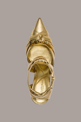 Donna Karan | PHIA METALLIC STRAPPY PUMP