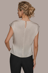 Donna Karan | CAP SLEEVE BLOUSE