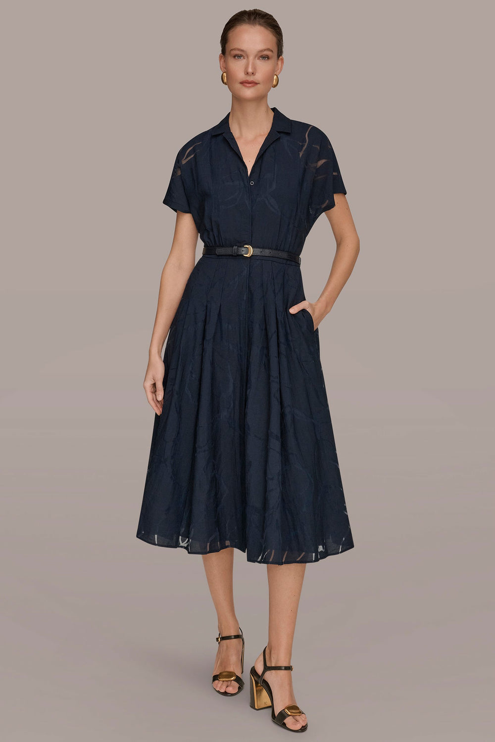 Donna Karan | SHORT-SLEEVE SHIRT DRESS