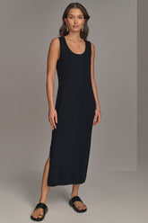 Donna Karan | CASHMERE SLEEVELESS MIDI TANK DRESS