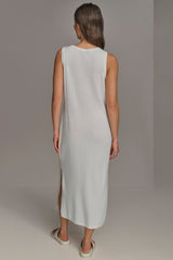 Donna Karan | CASHMERE SLEEVELESS MIDI TANK DRESS