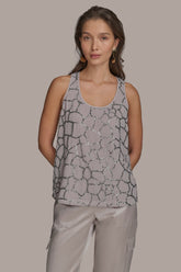 Donna Karan | SHELL WITH SEQUIN DETAIL