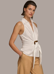 Donna Karan | TORTOISE HARDWARE KNOT TOP