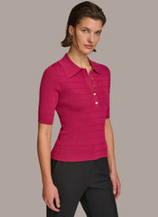 Donna Karan | COLLAR BUTTON TOP