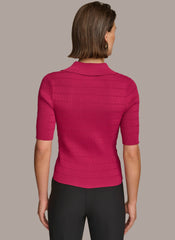 Donna Karan | COLLAR BUTTON TOP