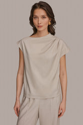 Donna Karan | ASYMMETRIC DRAPE BLOUSE