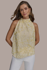 Donna Karan | PLEAT SHOULDER HALTER